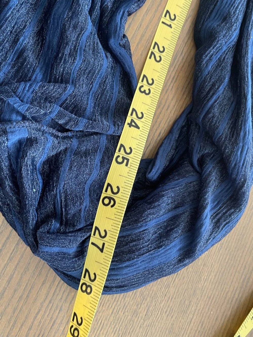 Scarf Blue Striped Infinity - Picture 4 of 4
